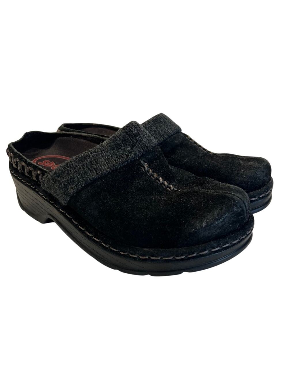 Klogs Slip Resistant - Non Marking - Size 7M - Leather Clog in Black